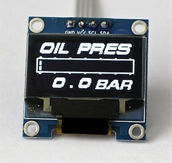 TM-Performance Parts - 0,96 Zoll Zada Tech OLED digitale Öldruckanzeige  (bar)